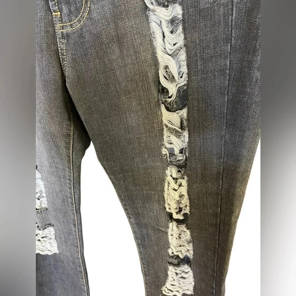 Bonheur Milano Luxury Jeans London Distressed Size 29 - Picture 3 of 11
